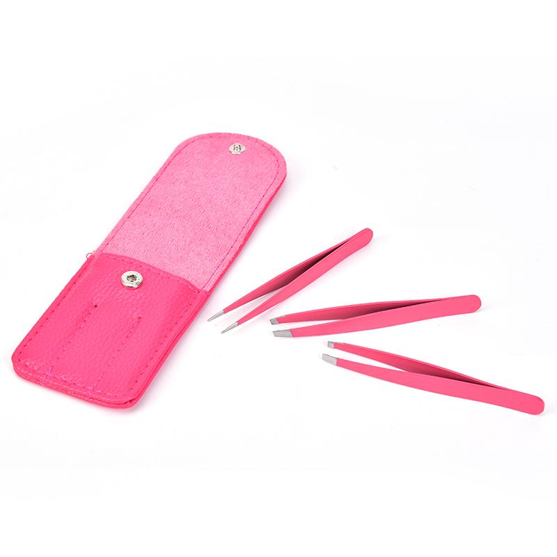 Buy 3 Pcs /Set Eyebrow Tweezer Stainless Hair Removal Makeup Tools With