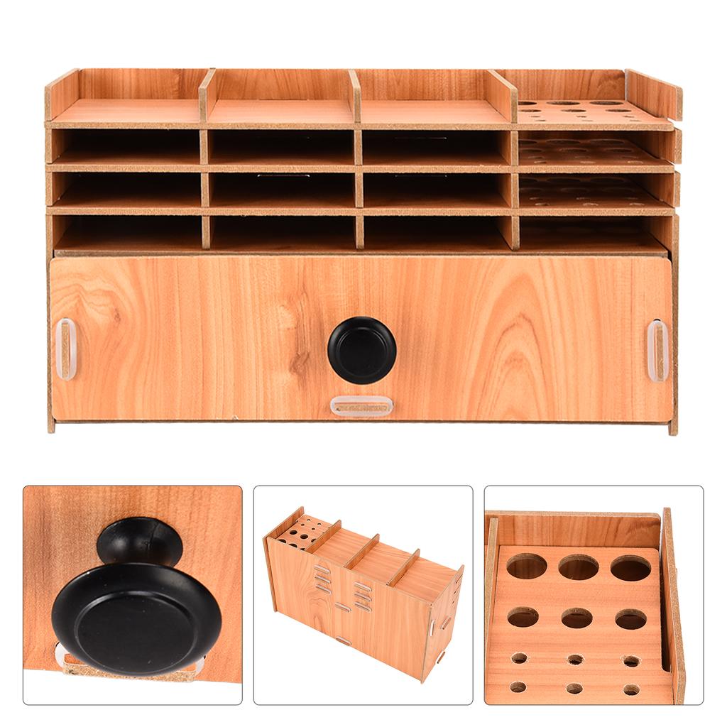 Strass Aufbewahrungsbox DIY Holz Mehrschichtige Fächer Strass Werkzeug Organizer für Strasssteine Ohrringe Halsketten