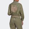 Adidas Vrct Jacket With Tiger Embroidery And Striped Solid Color Zipper Loose Fit Unisex Outerwear Artifact-Green FI6720