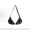 [Gebraucht] Attica Doppeltes Bauchtaschen-Set Silberne Kette Hüfttasche Umhängetasche Schwarz - Unbenutzt #TXH4OW