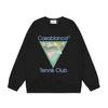 American Trendy Brand Casablanca Crew Neck Sweater Hoodie Men's Couple Ins Autumn and Winter Thickened Long-sleeved Women's T
