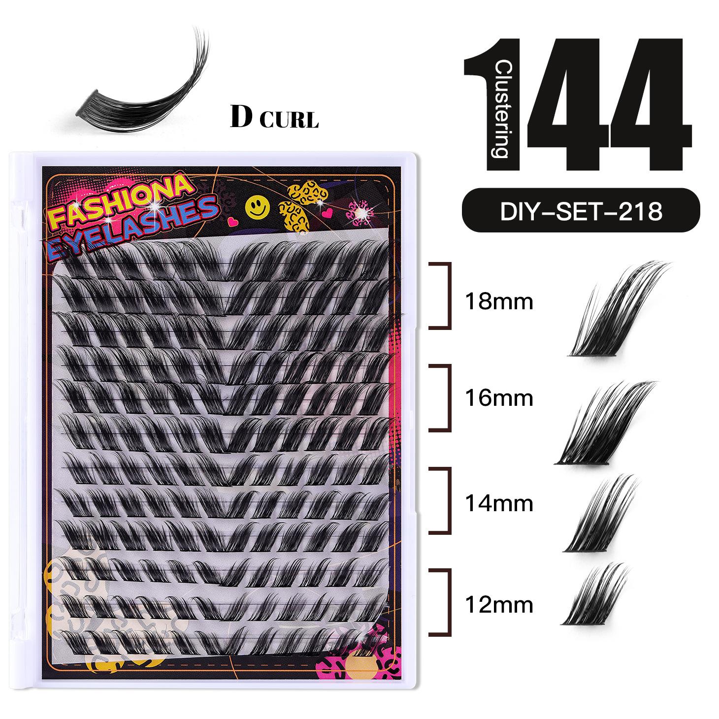 

Хэллоуин 168 пучков косые летящие одиночные пучки волос натуральные мягкие самонаращиваемые сегментированные набор для DIY ресниц