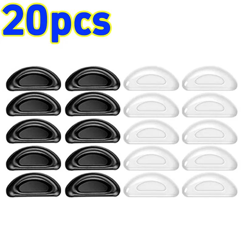 Schwarze Anti-Rutsch-Brillen-Nasenpads Silikon Klar Weich Selbstklebend Nasenhalter Unsichtbare Brille Luftpolster Nasenpads
