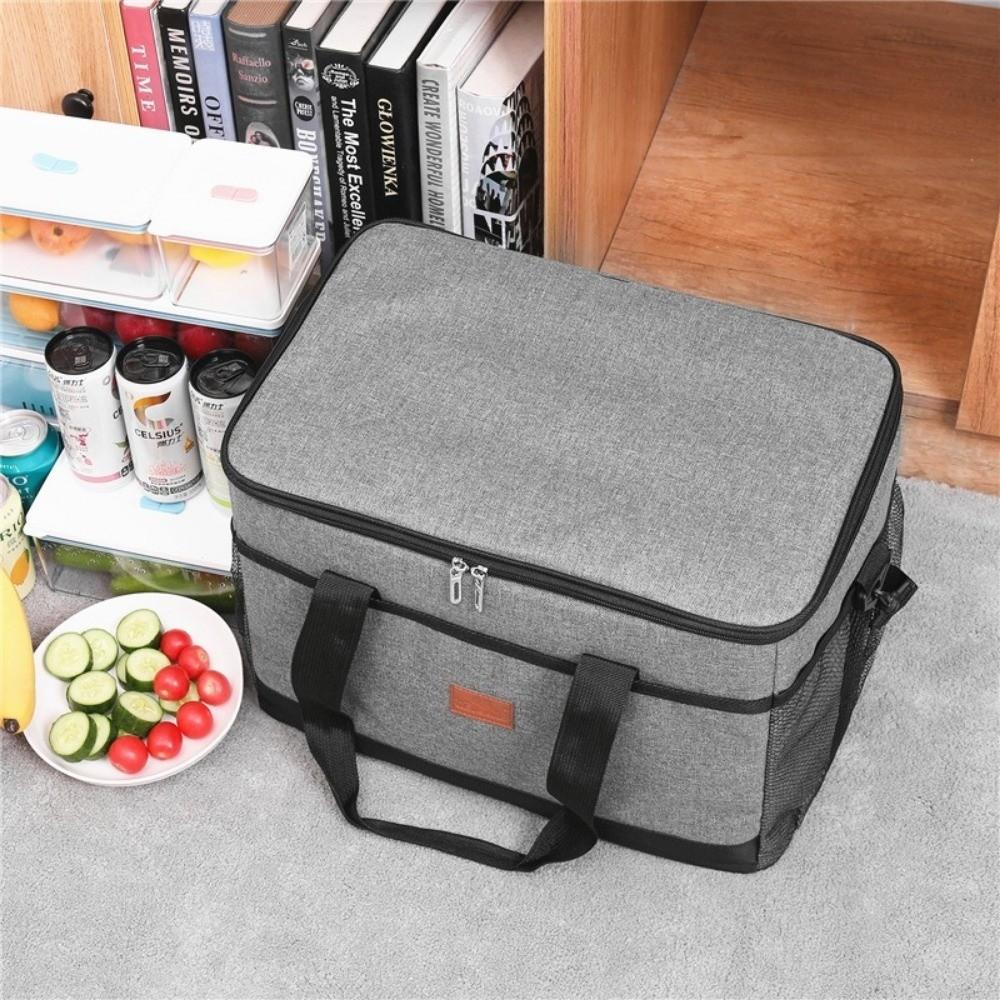 Sealed Food Thermo Bag Collapsible Picnic Cooler Bag Portable Insulated Lunch Bag  BBQ Family Party