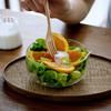 Heat Resistant Glass Mixing Bowl 350/600ml Salad Bowl with Drainage Nozzle Milk Coffee Cup Food Container Enduring