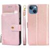 Zipper Bag Leather Phone Case For iPhone 14