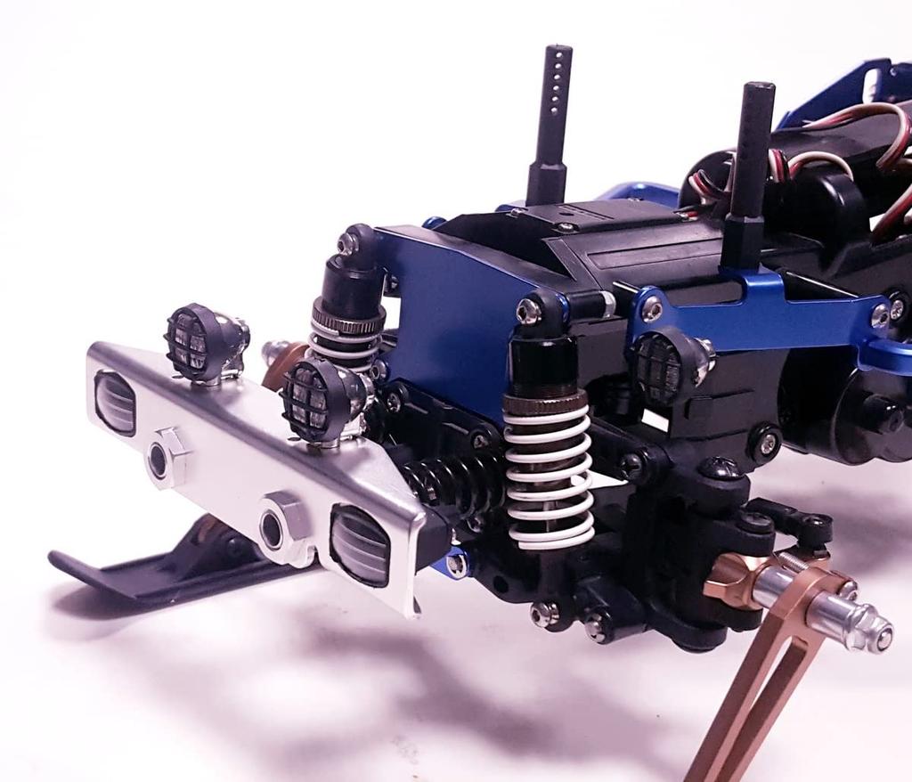 KF RC Aluminum Suspension Bracket Reinforcement Plate for Tamiya WR-02/WR-02G Chassis Wild Willy