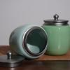 Longquan Celadon Ceramic Tea Caddy: Handmade, High-Capacity, Sealed Jar for Tea Storage