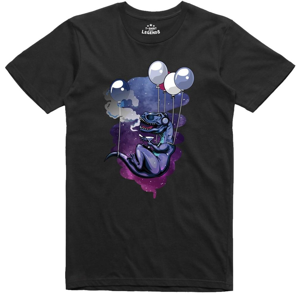 

Funny Mens T Shirt Fantasy Art T Rex Balloon Regular Fit Tee S