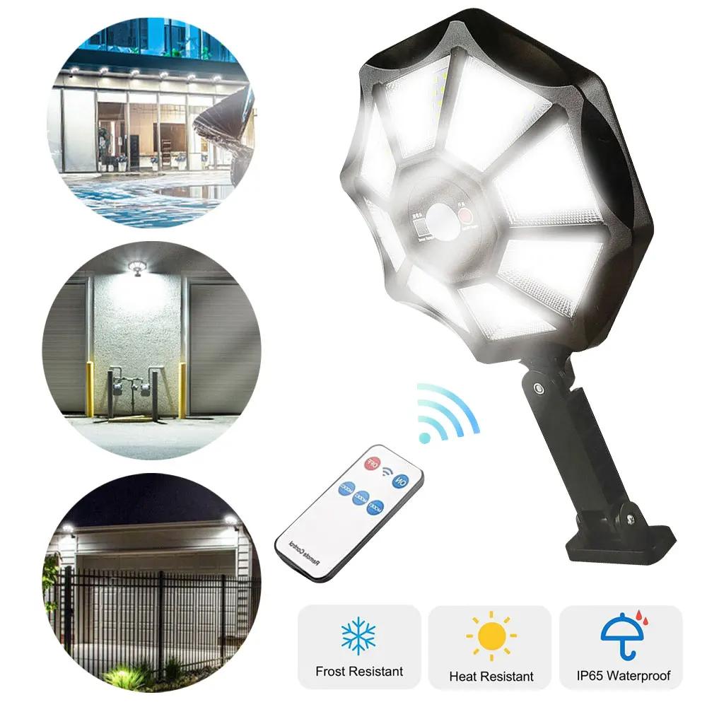168LED Solar Lights Outdoor 3 Modes Surfaces Flood Light with Motion Sensor Waterproof Solar Powered Wall Lamp for Yard Garden