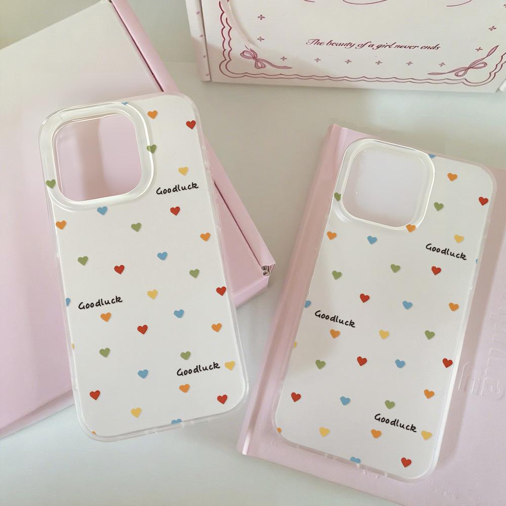 Painted Phone Case for iPhone 12 13 15 16 iPhone 16 12 13 14 15 Pro  14 15 16 Pro Max Coverage Shockproof Anti-Fingerprint Fresh Style Protective Case