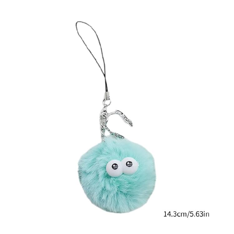 Cute Plush Monsters Charm Pendant Chain Hanging Decoration for Keys Bag Purse