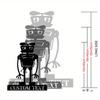 Personalizable Metal Wall Art Robot Sculpture Classic Style Home Decor Custom Hanging Sign