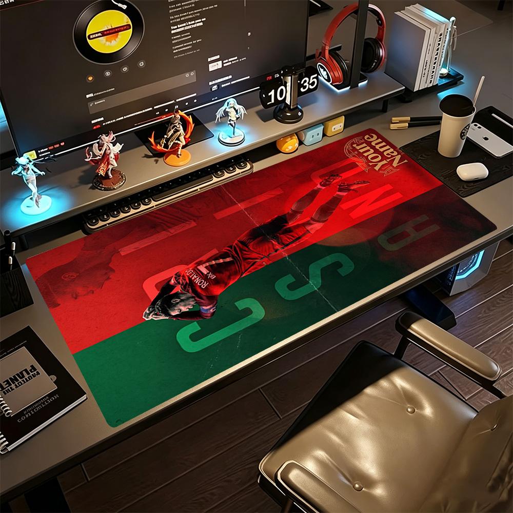 Cristiano Ronaldo Gaming Mouse Pad Desk Mat Hd Print Desk Pad Nonslip Rubber Base Computer Decor Item Office Use