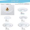 Toyo Sasaki Glass Orbit Rimmed Bowl Plates, 176mm, Set of 3, Made in Japan, Large Round Plates, Glass Dishes, Tableware, 46158
