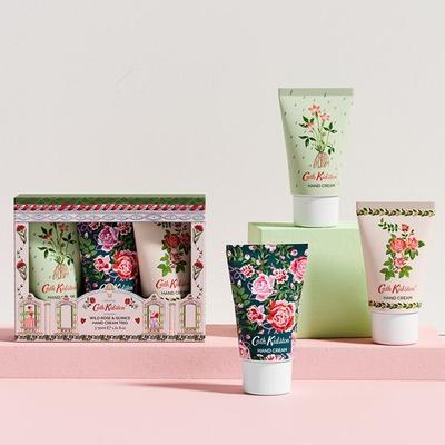 Cath Kidston Vegan Wildrose & Queen's Handcreme Dreierset (30mlX3)
