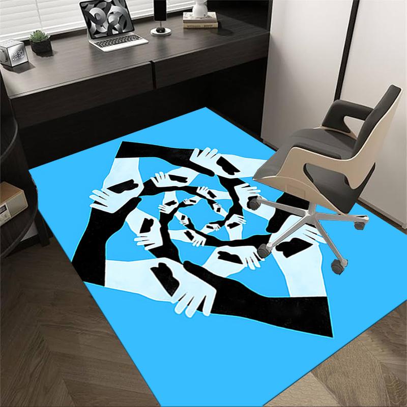 

1PC Hands Unity Extra Large Non Slip Floor carpet, Office, family, bedroom Large Area Rug Indoor Rugs, Vibrant Colors 60cm by 90cm