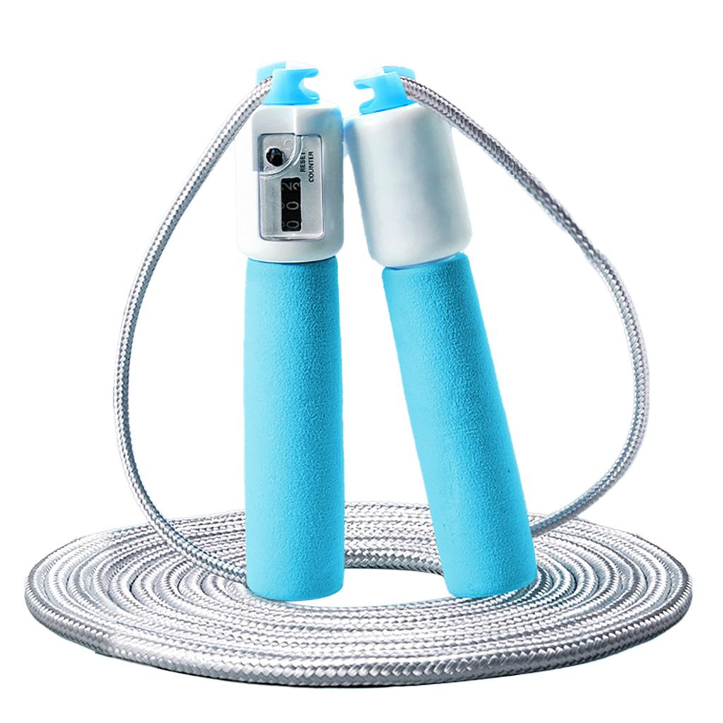 Jump Rope with Counter Adjustable Skipping Rope Rapid Speed Jumping Rope Cable for Tests and