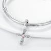 Copper Plated Charms Beads Zircon Pendants Fit Original Bangle Bracelet Making For Woman Jewelry Gift