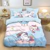 Anime Rainbow Unicorn Beding Set Unicorn Soft with Soft Fabric Duvet Cover Plus Pilowcases Unfiled Single Double Bed Girl Gift