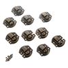 10 Pièces Fermoirs Boîte Or Antique Loquets Verrou Ferrures Vintage pour Boîte à Bijoux Boîte à Bagages Clip Boucle Fermoir 27*29mm