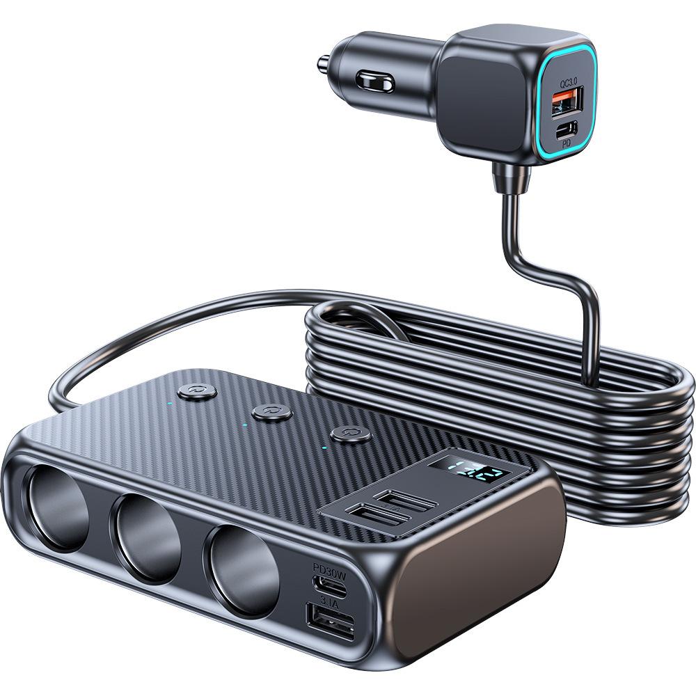 

171 Вт 9 в 1 автомобильное зарядное устройство адаптер PD QC3.0 быстрая зарядка прикуривателя разветвитель 12 В 24 В адаптер быстрой зарядки разъем питания аксессуары для телефона C29