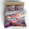 "Galaxy-Inspired Abstract Decor Set" Multiple sizes kid's and adults' bedroom Exquisite 3PC bedding set, gift