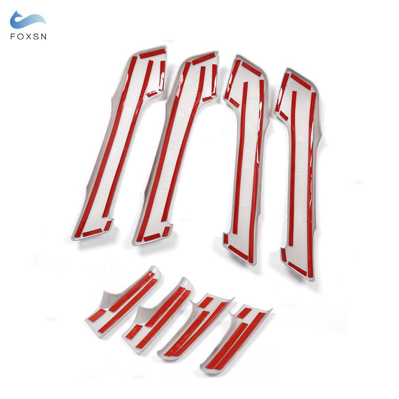 Embellecedor de cubierta de manija de puerta interior de coche, para Toyota Land Cruiser Prado FJ150 150 2010 2011 2012 2013 2014 2015 2016 2017