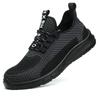Men's 2026 Breathable Safety Work Shoes: Lightweight, Wide Toe, Anti-Smash & Puncture, Soft Sole for Summer Construction.
