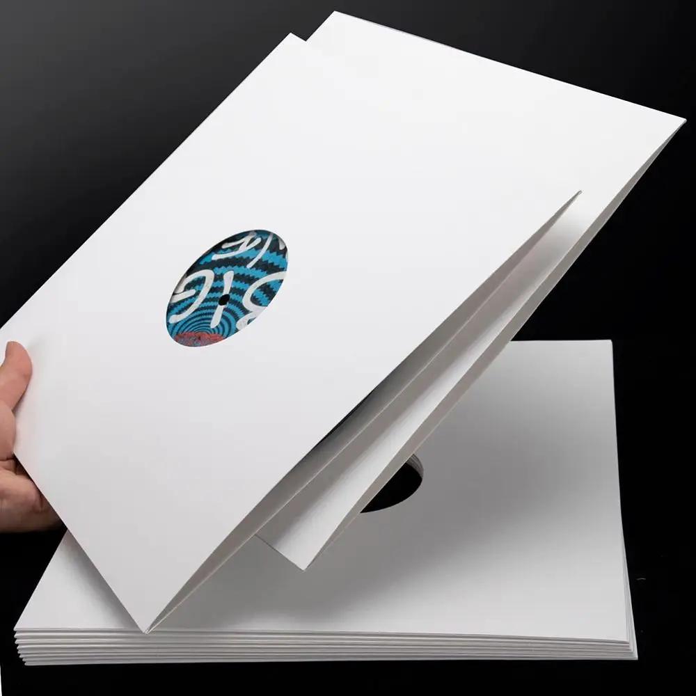 New 7/10 Inch Vinyl Records Sleeve Kraft Paper Square Outer Record Sleeves Reusable LP Vinyl Record Cover