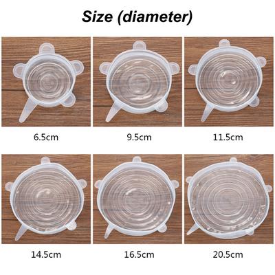 Food Grade Silicone Sresh-Keeping Cover Stretched Fruit Plastic Wrap Bowl Cover