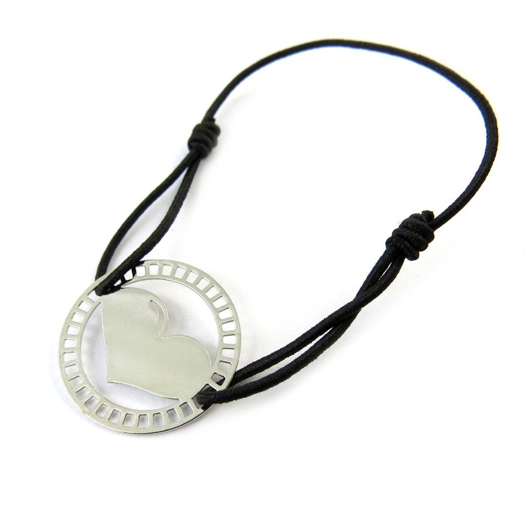 Les Trésors De Lily [N8105] - Fancy Silver 'Carmen' Bracelet (love)