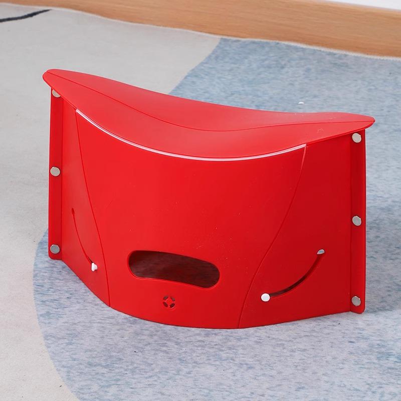 Portable Folding Plastic Travel Stool for Camping & Outdoor Use