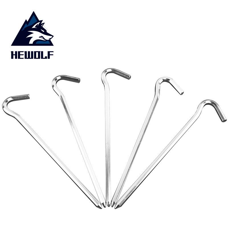 Hexagonal Aluminum Tent Stakes for Camping - Ground Tarp & Mat Accessories 18 cm