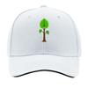 Green Leafy Tree Nature Illustration Hip Hop hat Fashion Outdoor Sports Sandwich Baseball Cap