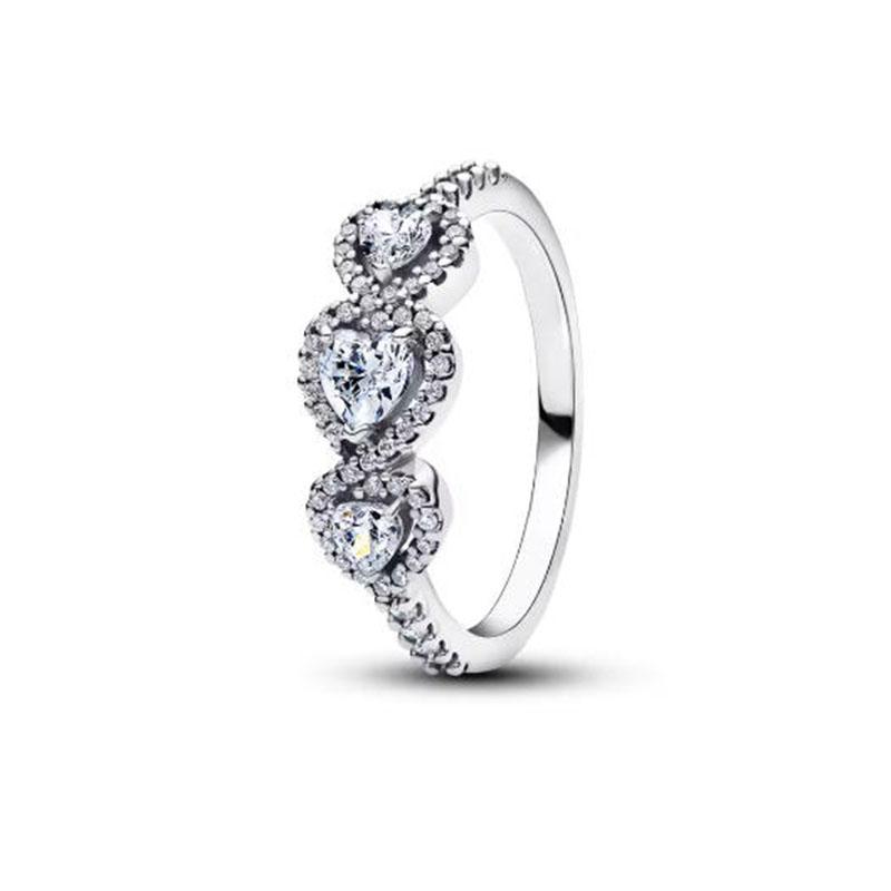 S925 Silver Pink Flower Bee and Bow Women's Ring Fashionable and Versatile Gift for Friends 2026