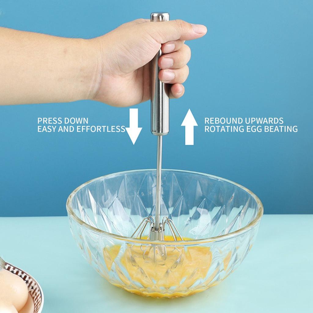 Stainless Steel Egg Beater, Manual Mixer For Kitchen Use