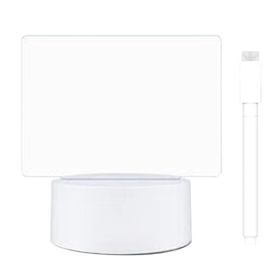 Personalized LED Lamp Acrylic Message Note Board Multipurpose Erasable USB Drawing Board Bedroom Night Light