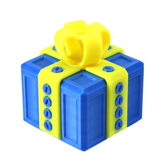 3D Printed Annoying Gift Box with Screws Christmas Puzzle Present Box Prank Case Home Office Desktop Decoration Ornament Joke Gag Gift