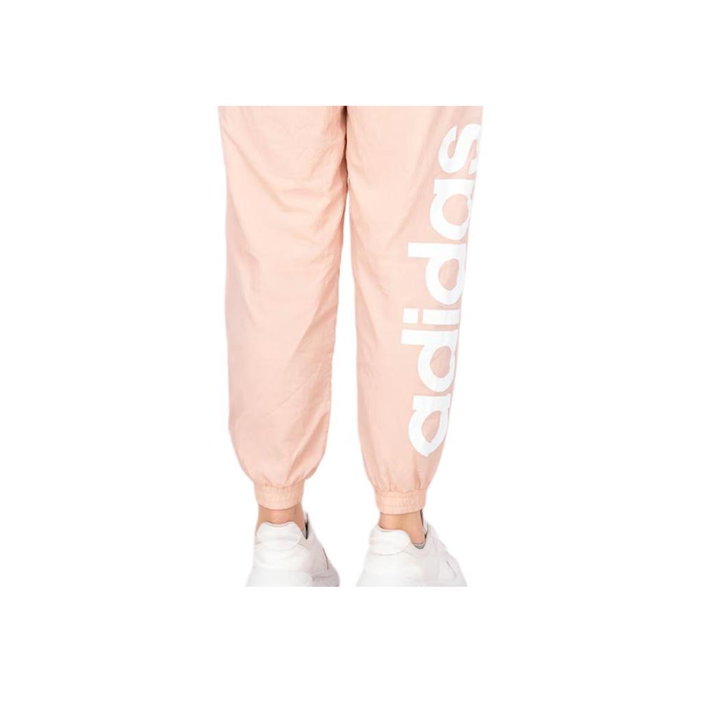 Adidas Breathable Windproof Comfortable Fashionable Knitted Sports Pants Women Bottoms Pink H36712
