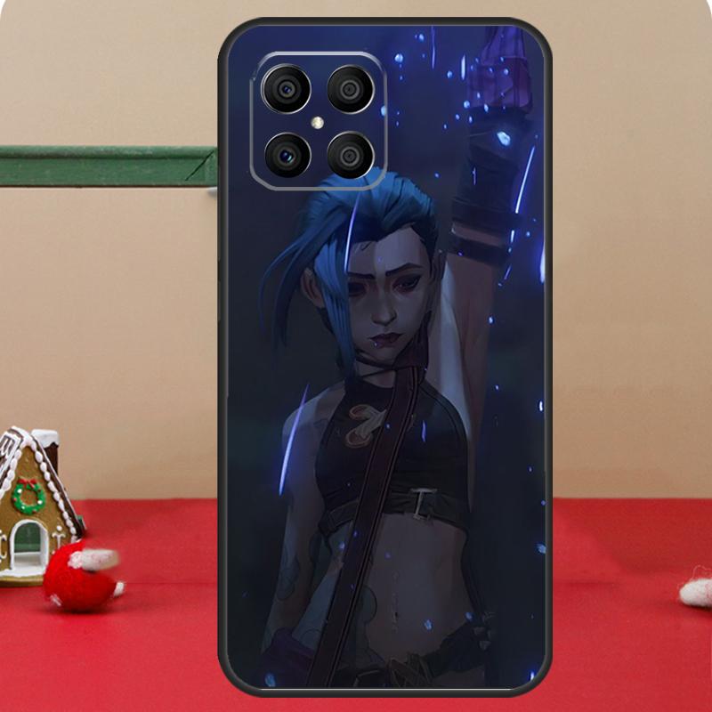 Arcane Jinx Vi Anime For Huawei Honor Magic 5 Lite X8 X9 50 70 P20 P30 P40 P50 P60 Pro Nova 9 5T P Smart Z Case