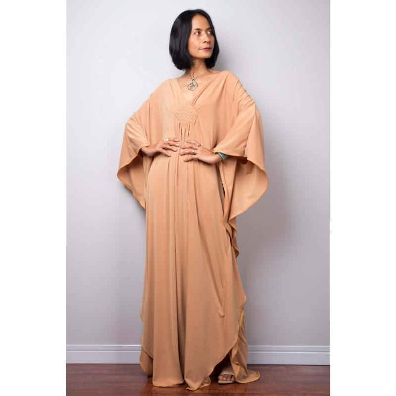 Damenmode Frühling Herbst Einfarbig Druck Langarm V-Ausschnitt Lockere Taille Freizeitkleider