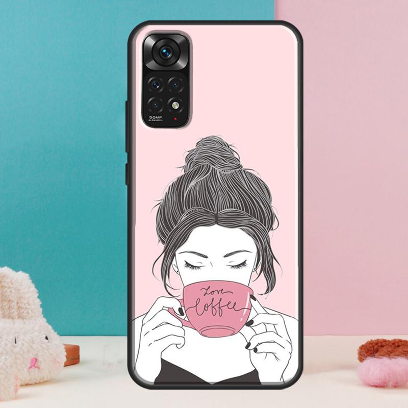 OK But First Coffee Case For Xiaomi Redmi Note 14 13 Pro 12 11 9 10 9S 10S 11S 12S Redmi 14C 13C 10C 12C Cover