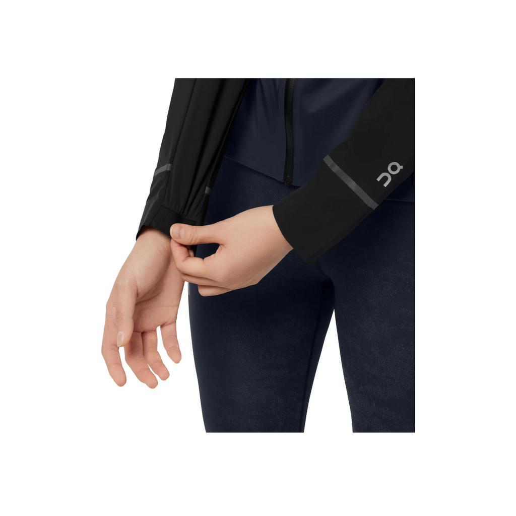 On Weather Jacket Lightweight Windproof Running Hooded Jacket Women Jacket Black 204.00248