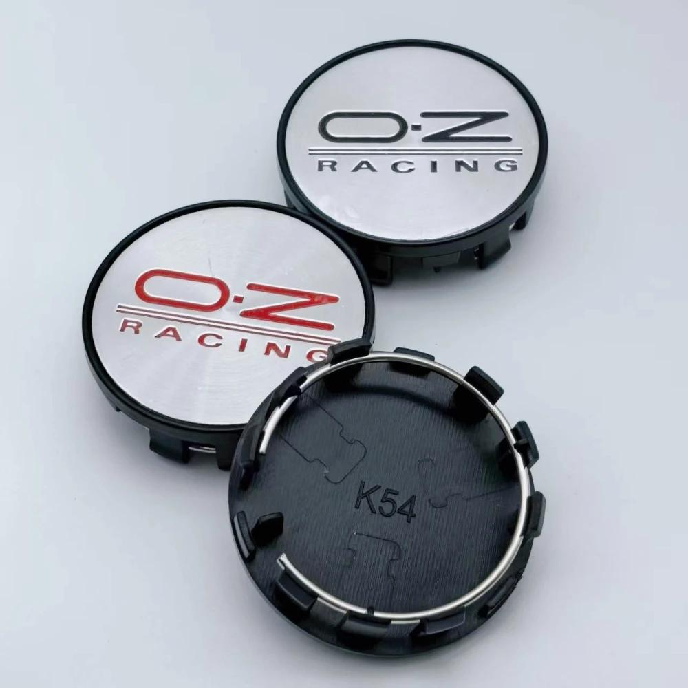 4pcs 54MM 50MM Car Wheel Center Caps With O.Z OZ Racing Logo Emblem Badge Wheel Hubcap Rim Hub Center Dust Cover Car Accessories