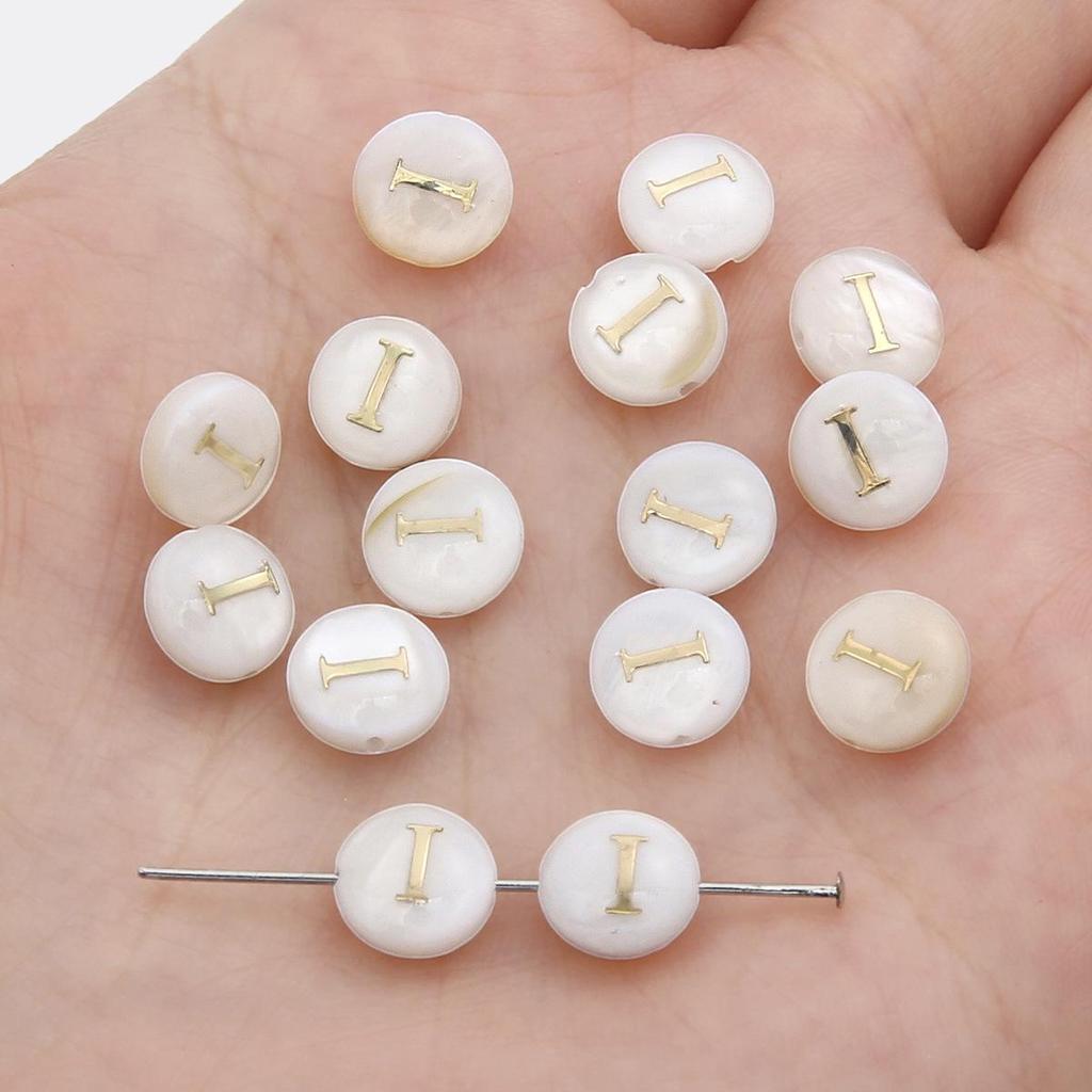 Gold Foil Seashell Beads: DIY Jewelry Making Materials for Bracelets, Necklaces, and Pendants