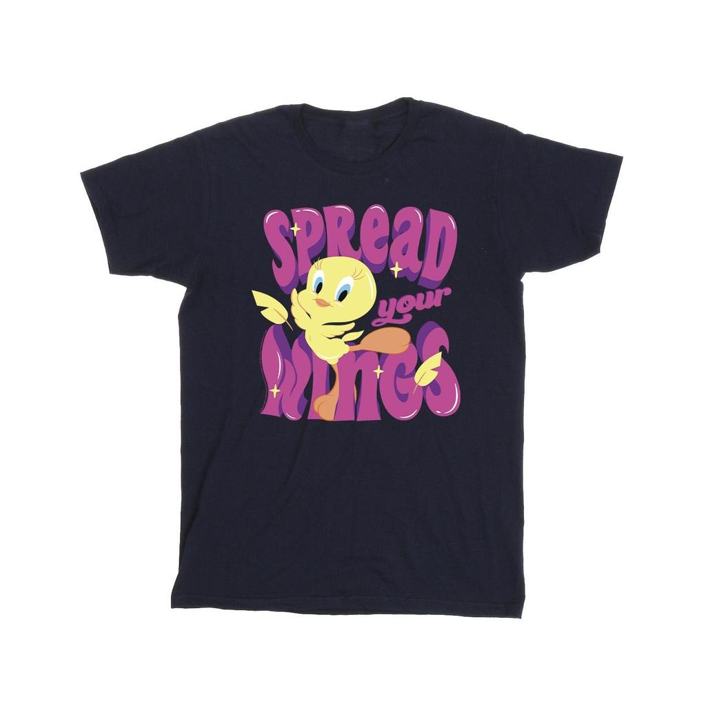 Looney Tunes Camiseta feminina de algodão Tweeday Spread Your Wings