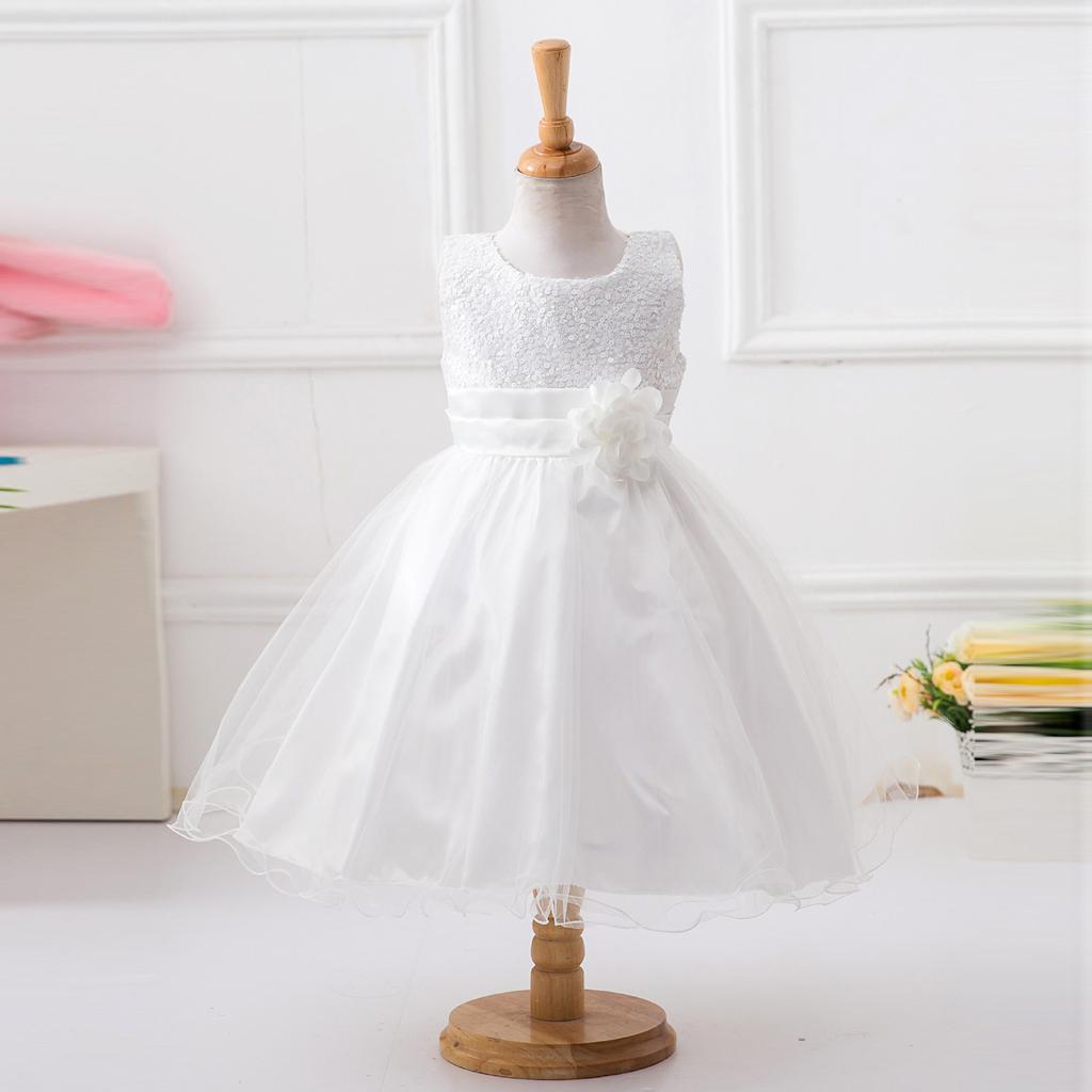 Floral  Princess Bridesmaid Pageant Gown Birthday Party Wedding Dress