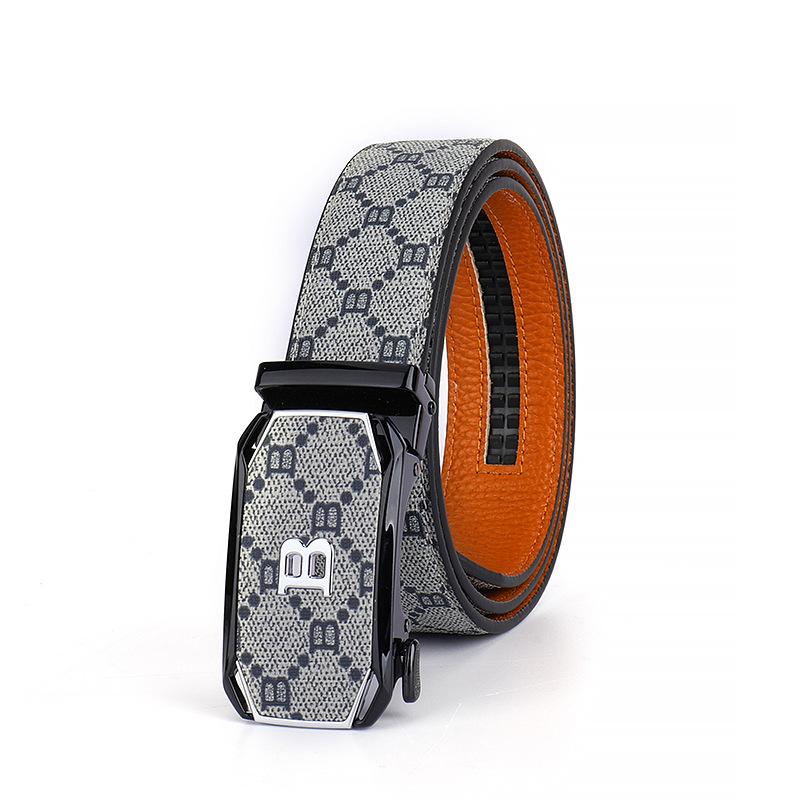

Новый ремень Four Seasons из натуральной кожи для мужчин, деловой повседневный, с принтом, устойчивый к царапинам и износостойкий, с текстурой пряжки ремня 115cm