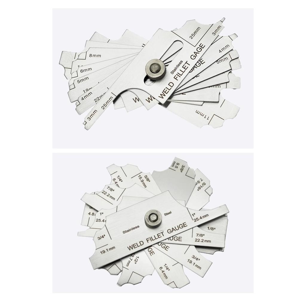 Comprehensive Fillet Weld Set Gage Suitable for Accurate Welding Inspection Manufacturing Measurement In Metric and Inch